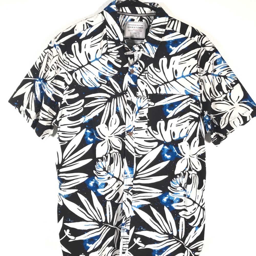Galaxy Print Hawaiian Shirt